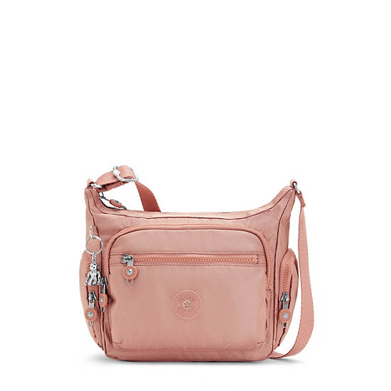 Kipling Gabbie Small Metallic Crossbody Veske Rosa | NO 2073TC